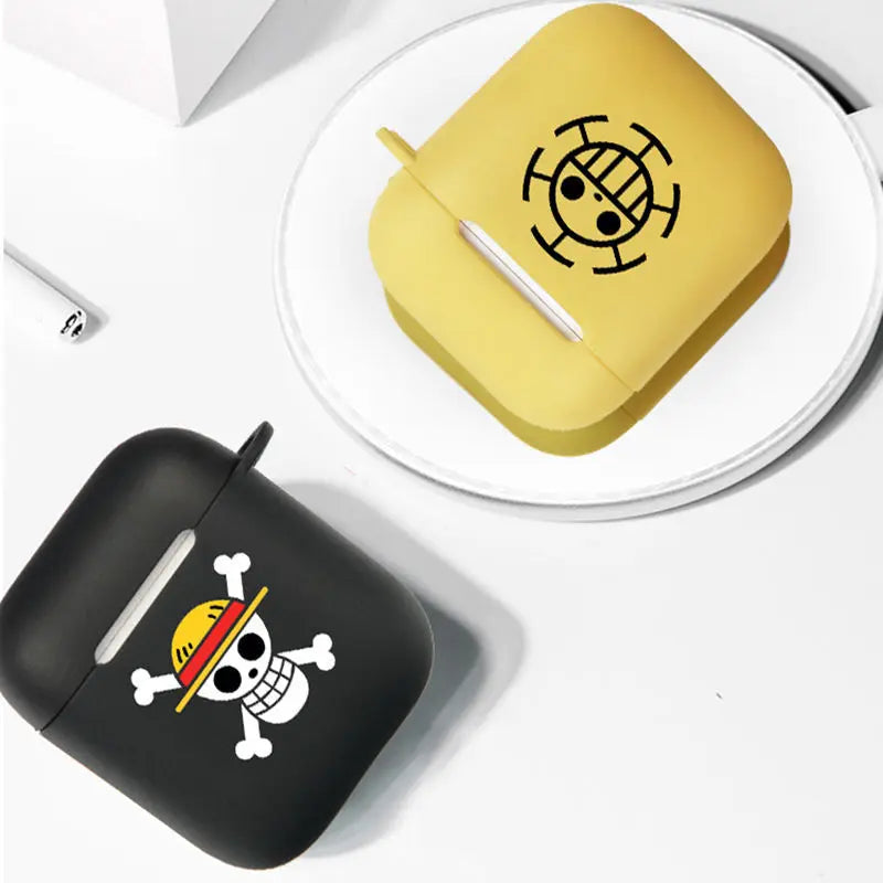 The new One Piece Skull is suitable for airpods PRO 3rd generation protective case 1/2 Apple Bluetooth silicone earphone case