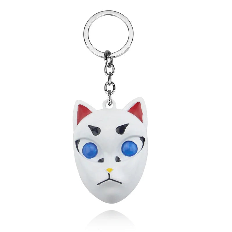 Anime Demon Slayer Keychain Kamado Tanjirou Acrylic Fashion Trend Key Ring For Earring For Women Men Gift Decoration Car Jewelry