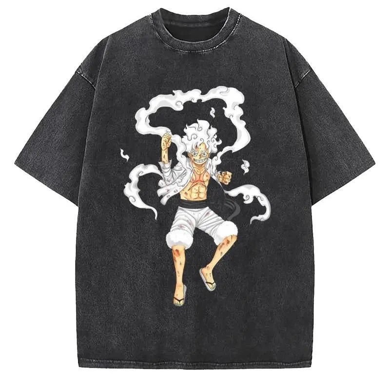 One Piece Vintage-Washed T-Shirt — Unisex Graphic Tee 4