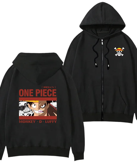 One Piece Anime Women Zip Up Hoodie Jacket Spring Autumn 2New Fashion Mens Sweatshirt Couple Promozed Clothes Coats