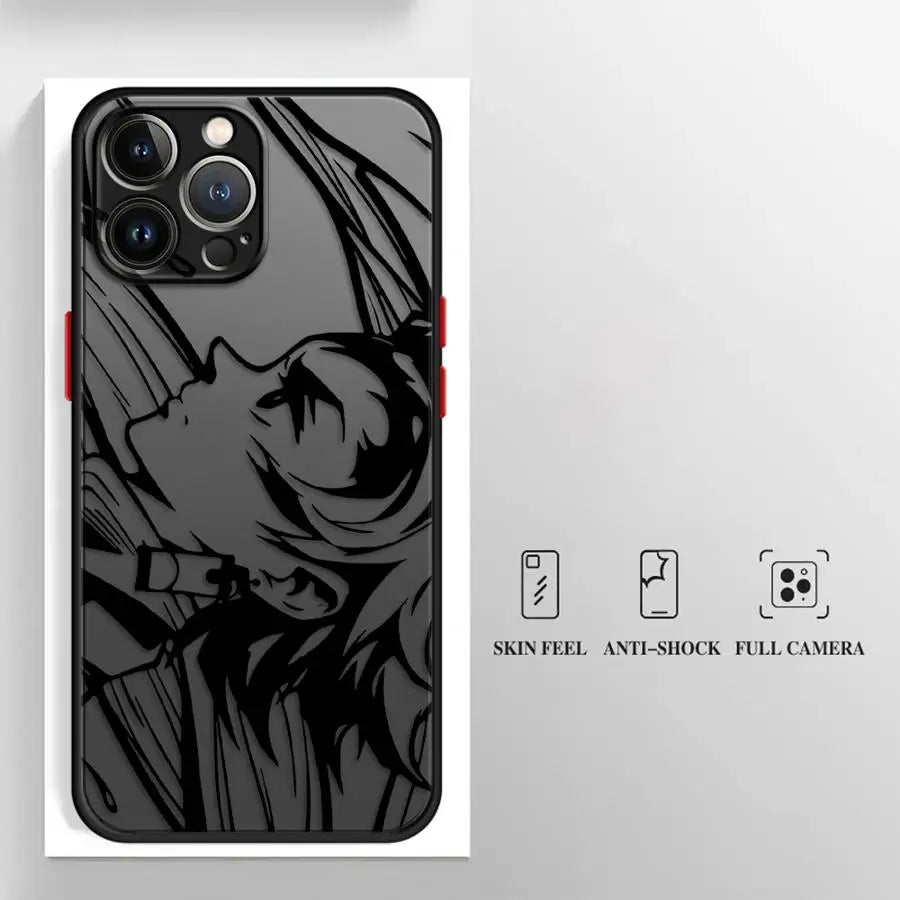Case for iPhone 8 7 SE 16 XS 14 11 13 Mini 15 Pro MAX XR 11 Plus 12 Soft Cover 12Pro 14Pro 16 Plus Demon Slayer Kimetsu No Yaiba
