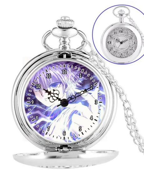 Anime two-dimensional full-time hunter pocket watch Killua Kura pickup Xiaojie personality necklace watch holiday gift