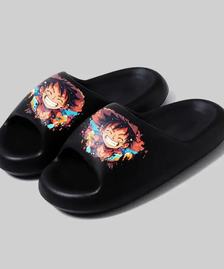 One Piece Luffy Zoro Cute soft bottom flip-flop personality stylish and comfortable men and women sandals holiday gift