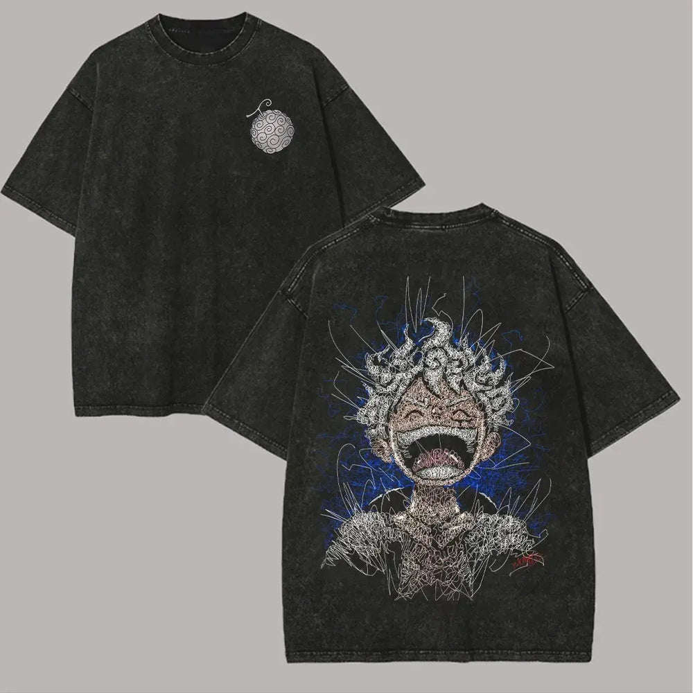 One Piece Vintage-Washed T-Shirt — Graphic Cotton Tee 5
