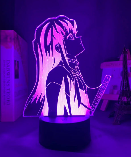 Manga 3d Light Kimetsu No Yaiba for Bedroom Decor Night Light Birthday Gift Table Lamp Anime Demon Slayer Mitsuri Kanroji Figure