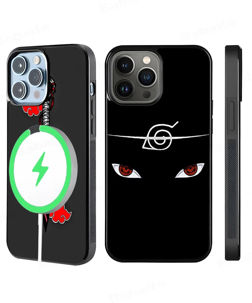 Akatsuki Itachi & Sasuke Uchiha MagSafe Case – Naruto iPhone 11–16 Pro Max
