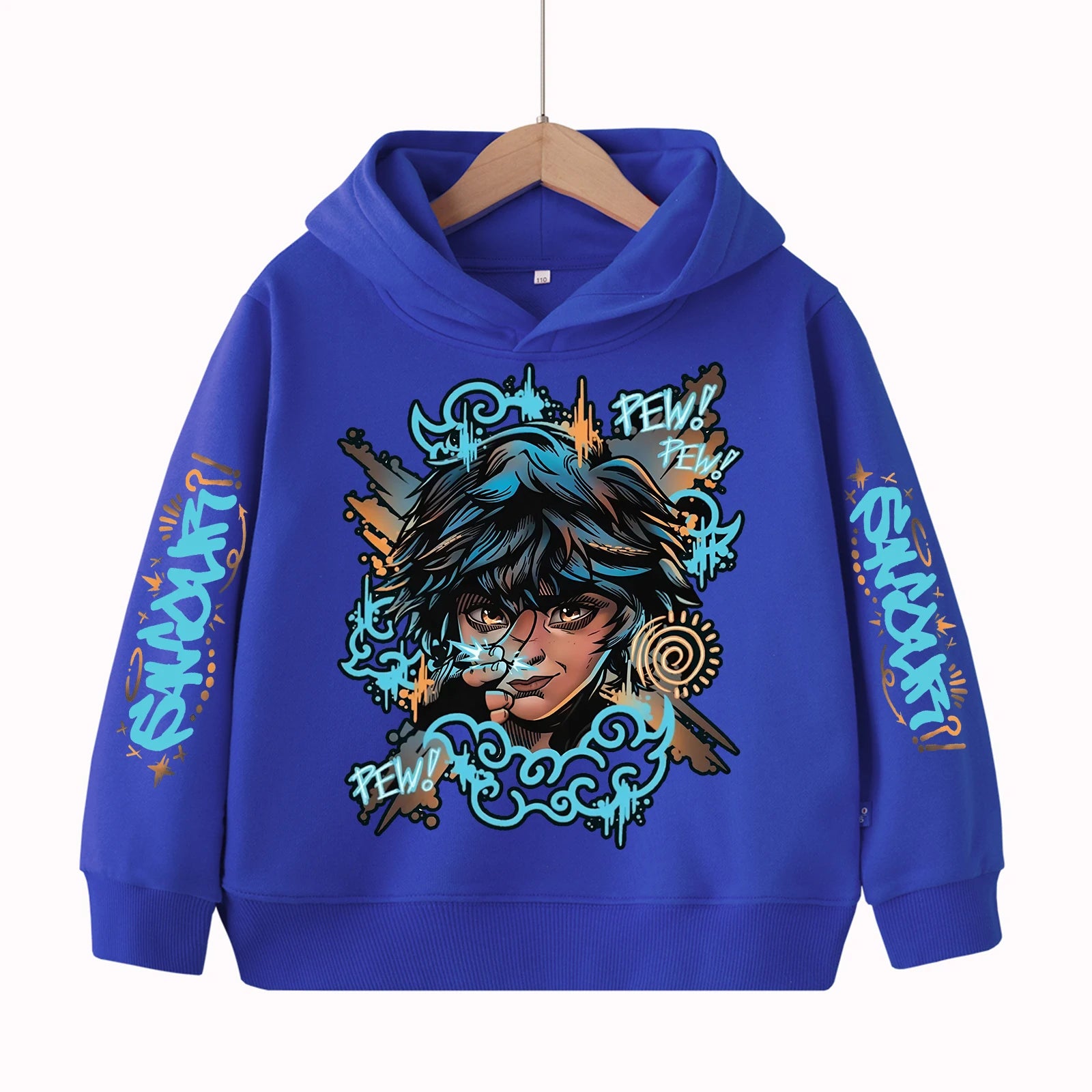 Arcane-Isha Anime Children's-Hoodie Harajuku Hip Hop Pullover Tops Sweatshirt