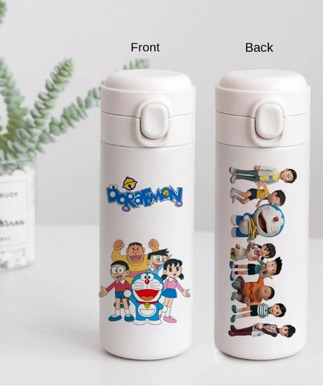 Doraemon Stainless Steel Thermos Mug – 400ml Insulated Cartoon Water Bottle