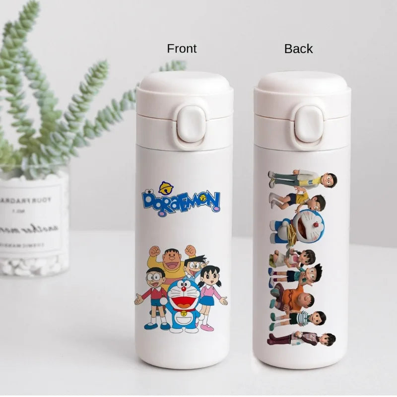 Doraemon Stainless Steel Thermos Mug – 400ml Insulated Cartoon Water Bottle