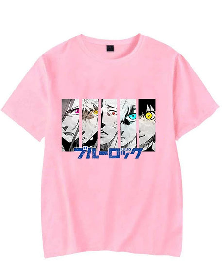 New Anime BLUE LOCK Printing T Shirt Fashion Men/Women Tops Tees Summer Cool Loose Short Sleeve