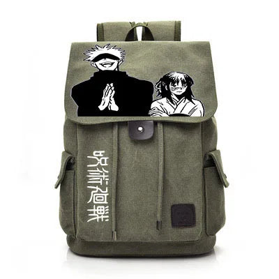 Jujutsu Kaisen Anime Backpack Cosplay Gojo Unisex Students School Bag Large Capacity Bookbag Laptop Travel Rucksack Outdoor Bag