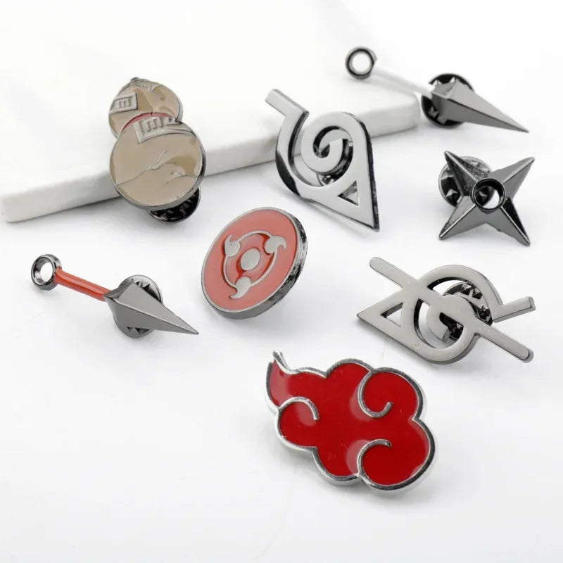 Japanese Ninja Cartoon Brooch – Naruto Anime Enamel Pin & Backpack Badge 3
