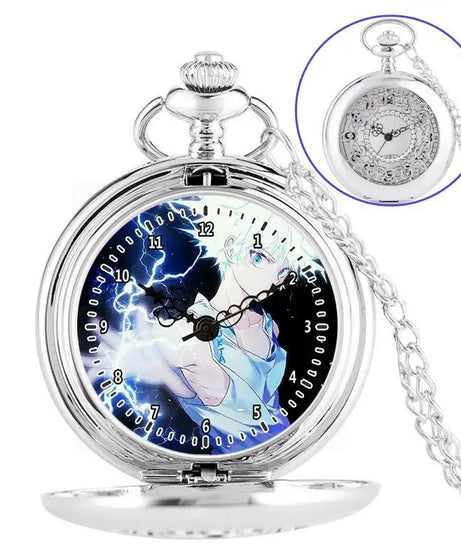 Anime two-dimensional full-time hunter pocket watch Killua Kura pickup Xiaojie personality necklace watch holiday gift