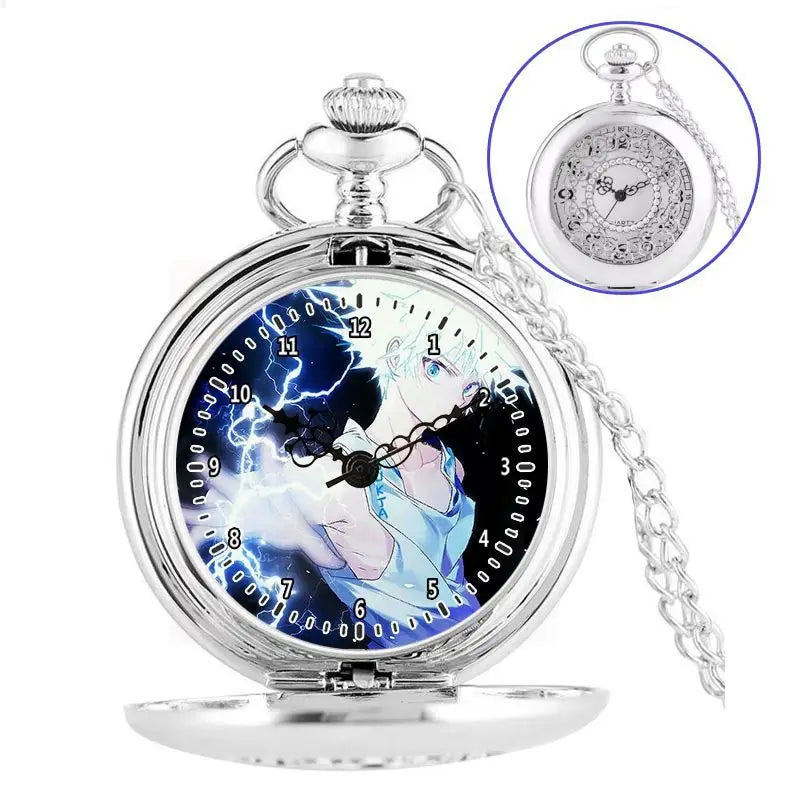 Anime two-dimensional full-time hunter pocket watch Killua Kura pickup Xiaojie personality necklace watch holiday gift