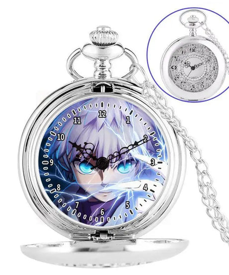 Anime two-dimensional full-time hunter pocket watch Killua Kura pickup Xiaojie personality necklace watch holiday gift