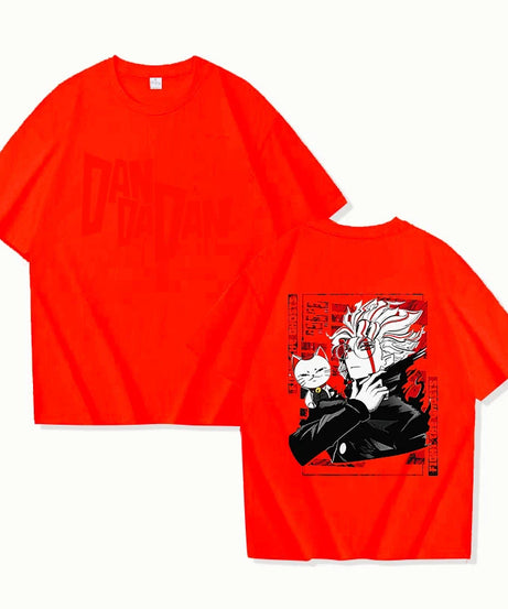 New Anime Dandadan Print T Shirt Women Men Short Sleeve Tops Tees Summer Fashion Loose Casual T-shirt