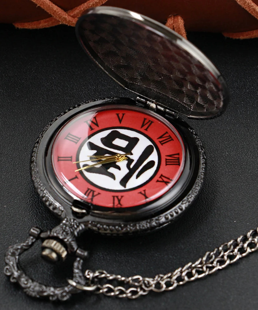 Goku Pocket Watch – Retro Quartz Necklace for Anime Fans
