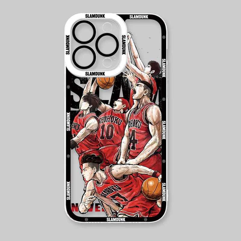 Anime Cool Slam Dunk Case For Samsung Galaxy A54 A34 A24 A14 A13 A53 A33 A73 A23 A05 A05S A72 A52 A52S A32 A22 A12 A51 A71 Etui