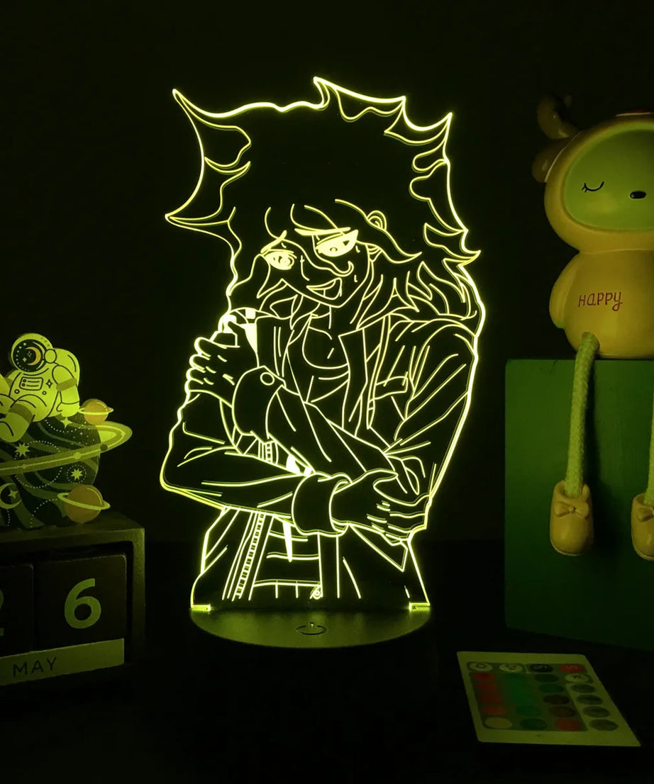 Anime Danganronpa V3 Nagito Komaeda Led Night Light Nagito Komaeda Game Figure Bedside Lamp for Bedroom Decor Kids Manga Gifts