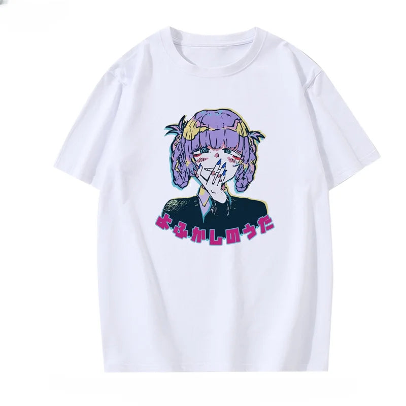CALL OF THE NIGHT T-shirt Japan Anime Hot Sale ACG Fans Otaku Tshirt Korea Style Aesthetic Short-sleev Summer Tops Hipster Tees