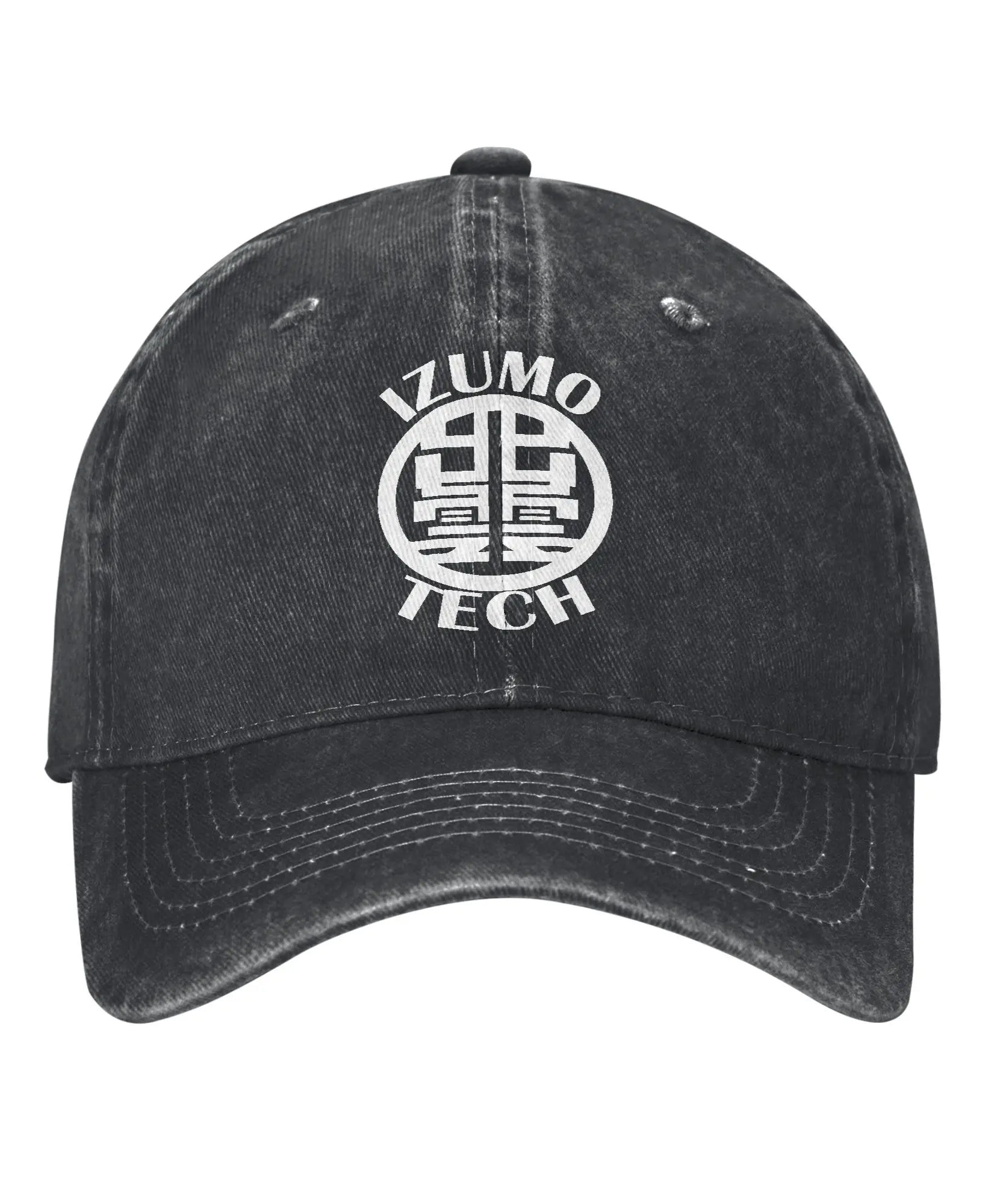 Retro Kaiju No. 8 IZUMO TECH Baseball Cap Unisex Style Distressed Denim Snapback Cap  Outdoor Summer  Adjustable Fit Caps Hat