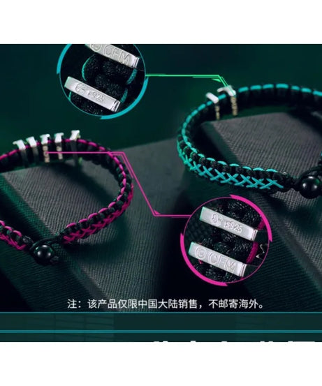 Hatsune Miku Anime Peripheral Cute Miku Lucky Stone Bracelet Creative Kawaii Girl Heart Bracelet Decoration Holiday Gift