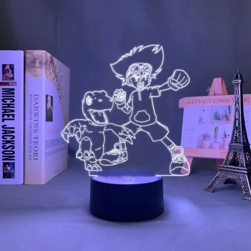 New Digimon Adventure Acrylic Table Lamp Agumon Anime Night Light – Otakuen