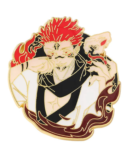 Anime Jujutsu Kaisen Badge Brooch Gojo Satoru Fushiguro Megumi Cosplay Metal Woman Man Pin Broochs Accessories