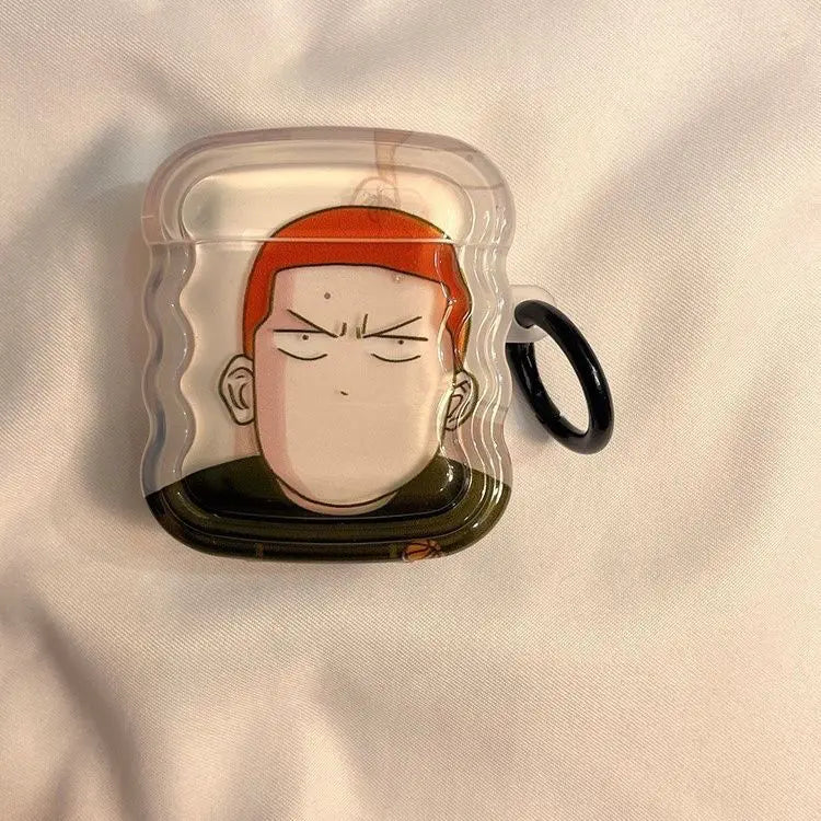 Slam Dunk AirPods Pro Case – Sakuragi & Rukawa Anime Protective Cover