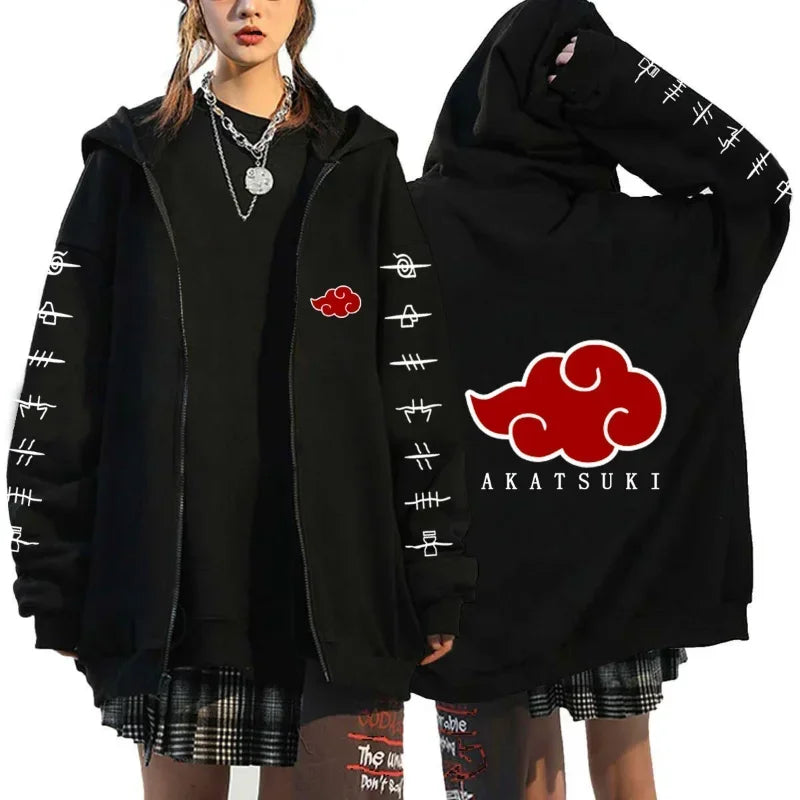 Naruto Anime Zip-Up Sportswear Hoodie – Men's & Women's Casual Spring Autumn Jacket 2