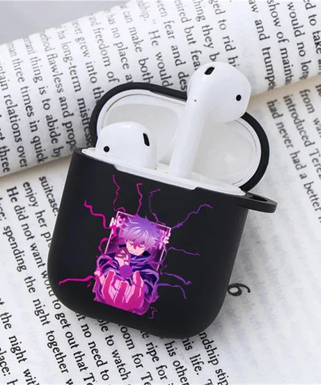 Anime Jujutsu Kaisen Case for Airpods 3 2 1 Pro Silicone Bluetooth Headphone Cover Gojo Satoru Air Pod Earphone Box Black Coque