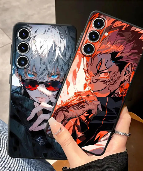 J-ujutsu K-aisen Soft Back Phone Cover Case for Samsung Galaxy A14 A15 A22 A23 A72 A73 A16 A21s A54 A71 A12 A13 A51 A52 A24 A31