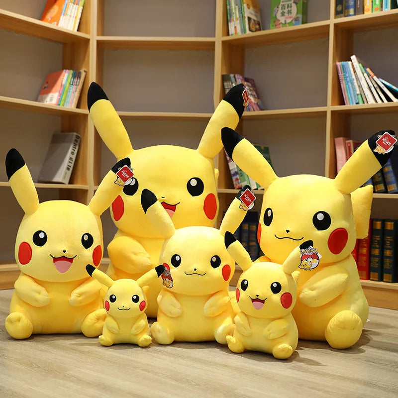 Pokemon Kawaii Pikachu Cute Stuffed Toys  Plush Dolls Anime Throw Pillow Birthday Christmas Gift For Kids Friends Boys