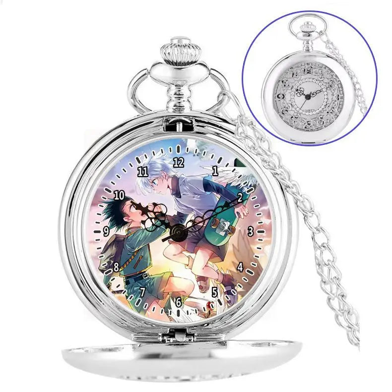 Anime two-dimensional full-time hunter pocket watch Killua Kura pickup Xiaojie personality necklace watch holiday gift