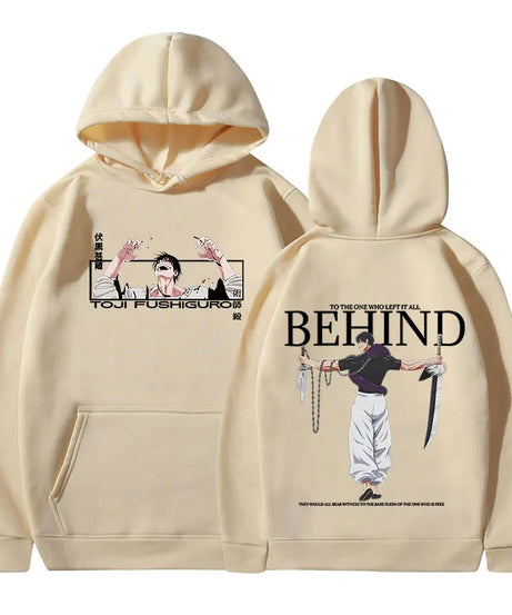 Anime Jujutsu Kaisen Fushiguro Toji Hoodies Men's Women Clothing Fashion Hip Hop Oversized Sweatshirts Casual Harajuku Pullovers