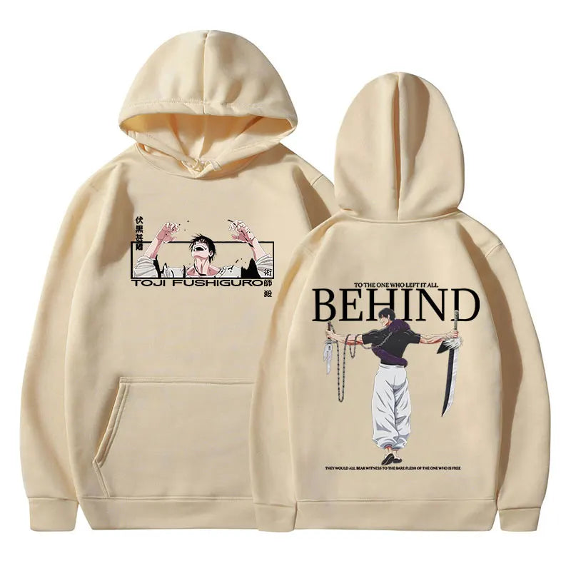Anime Jujutsu Kaisen Fushiguro Toji Hoodies Men's Women Clothing Fashion Hip Hop Oversized Sweatshirts Casual Harajuku Pullovers