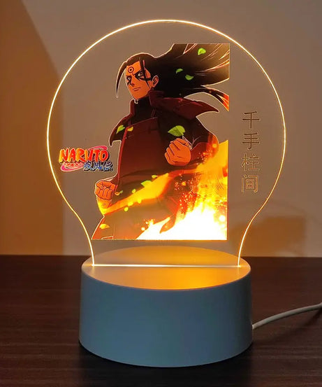 New Animation Naruto anime peripheral light-up stand night light Naruto Sasuke Uchiha Itachi Gaara Kakashi Tsunade holiday gift