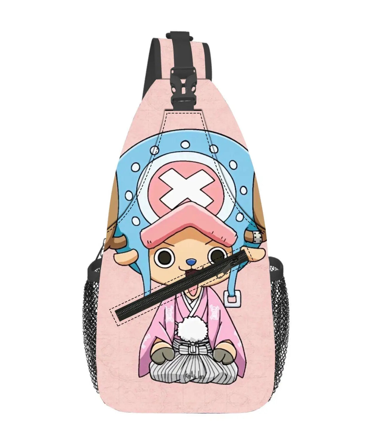 New One Piece Animation Peripheral Kawaii Chopper Portable Large Capacity Crossbody Bag Cute Creative Waist Bag Gift Wholesale