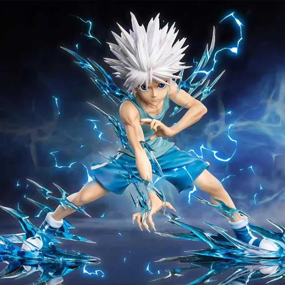 New Hunter×Hunter Anime Figures Killua Zoldyck Figure 19cm Pvc Action Figure Model Decoration Collection Ornament Birthday Gift