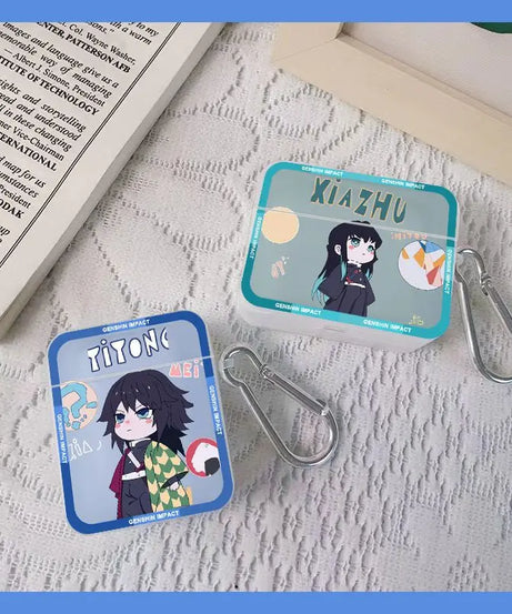 Demon Slayer Earphone Protective Case Anime Style New AirPods 3rd Gen Apple AirPods 2 Bluetooth Earphone Case Birthday Gift