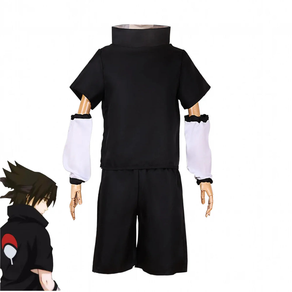 Naruto Sasuke Cosplay T-Shirt & Wig Set 3