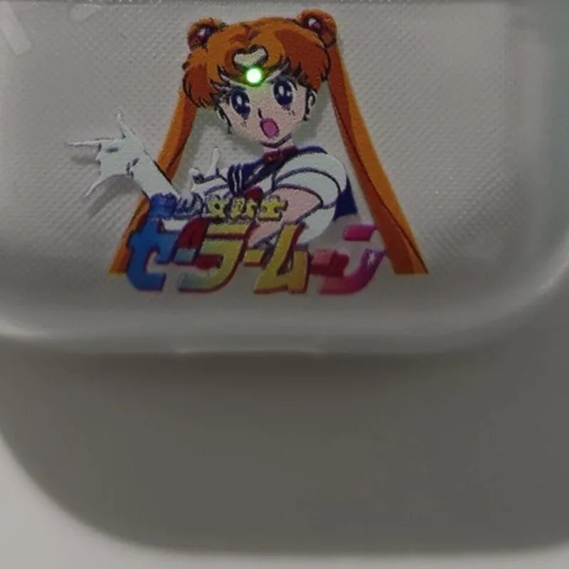 Anime Sailor Moon Transparent Case for Airpods 1 2 Pro Shockproof Silicon Headphone Earphone Cover for AirPods 3 Pro2 Shell Gift