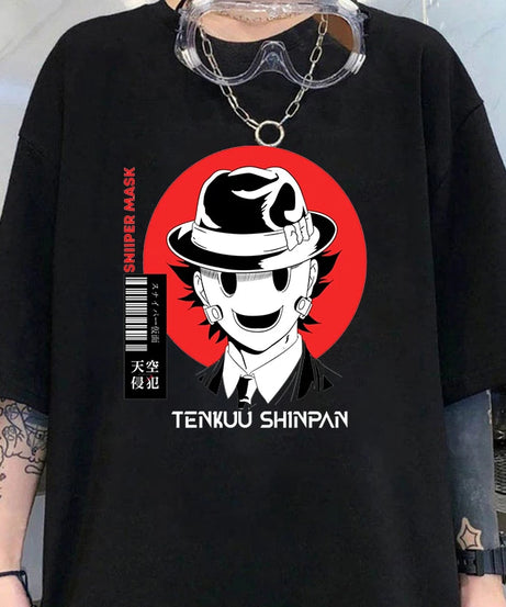 New Anime High-Rise Invasion Printed T-Shirts Women Men Short Sleeve Funny Round Neck Tee Shirt Casual Summer Tops