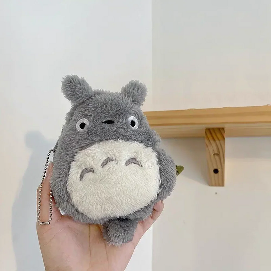 My Neighbor Totoro Coin Purse Key Chain Hayao Miyazaki Anime Spirited Away No Face Man Wallet Storage Bag Bag Pendant Kids Gifts