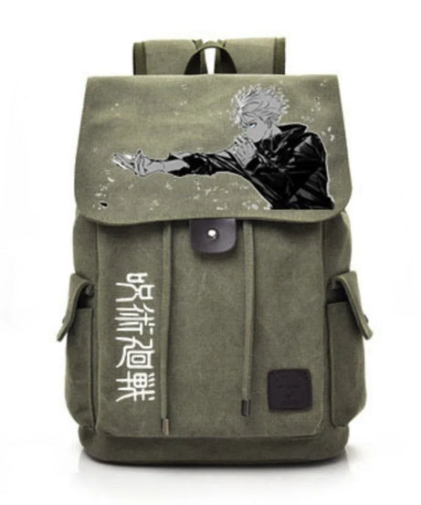 Jujutsu Kaisen Anime Backpack Cosplay Gojo Unisex Students School Bag Large Capacity Bookbag Laptop Travel Rucksack Outdoor Bag