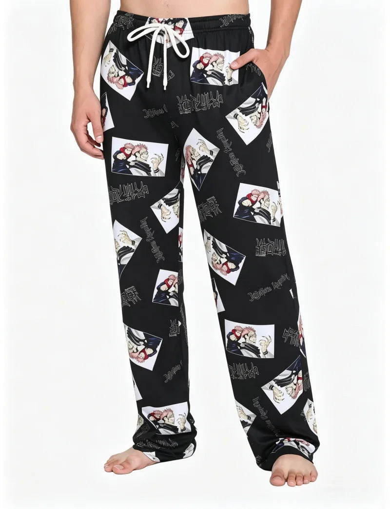 Anime Jujutsu Kaisen Gojo Satoru Cute Chibi Pants – Unisex Quick-Dry Wide-Leg Sweatpants 6