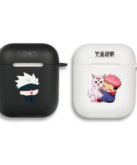 Anime Cute Gojo Satoru Earphone Case for AirPods 1 2 3 Pro Pro2 4 J-Jujutsu Kaisen Wireless Bluetooth Headset Clear Soft Cover