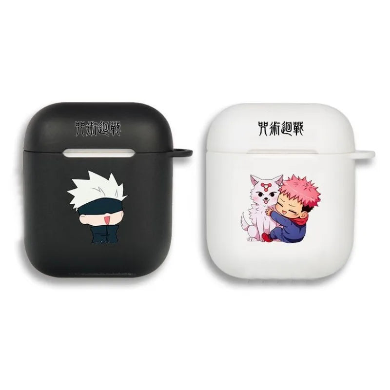 Anime Cute Gojo Satoru Earphone Case for AirPods 1 2 3 Pro Pro2 4 J-Jujutsu Kaisen Wireless Bluetooth Headset Clear Soft Cover