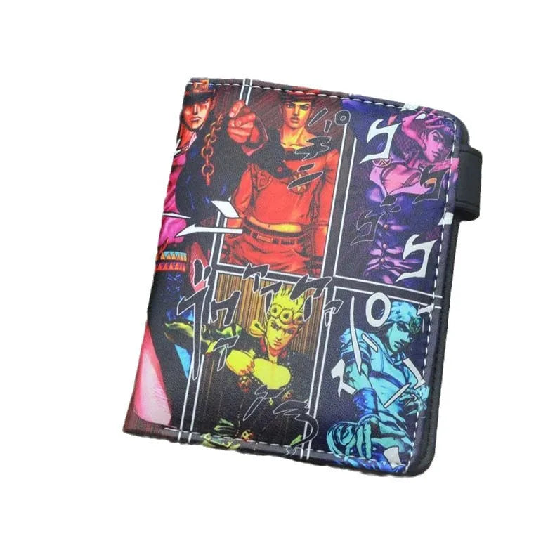 JoJo’s Bizarre Adventure Wallet – Jotaro Kujo Khaki Bifold & Coin Purse