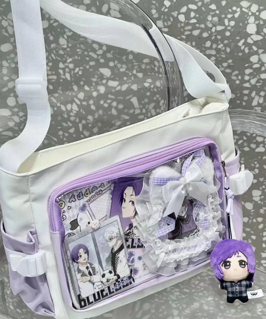New Style Transparent Postcard Display Shoulder Women Badge DIY Decoration Crossbody Bag Anime Expo Class Tote Itabag